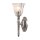 LED Messinglampe Badezimmer in Nickel IP44 rostfrei