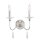 Wandleuchte CANDELA 6 in Nickel 2-flmg Wand Lampe