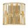 Art D&eacute;co Wandlampe PRISM Blattsilber Design Lampe