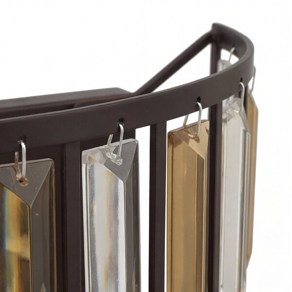 Wandlampe PRISM B:31cm in Bronze Jugendstil Lampe