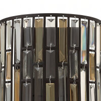 Wandlampe PRISM B:31cm in Bronze Jugendstil Lampe