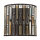 Wandlampe PRISM B:31cm in Bronze Jugendstil Lampe