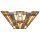 Tiffany Wandlampe Bronze Buntglas Wohnzimmer Flur