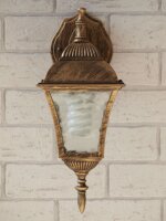 Außen Hof Wandleuchte Gold Antik 36cm hoch TOSCANA