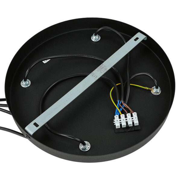 Geometrische Pendelleuchte Draht Gestell Schwarz