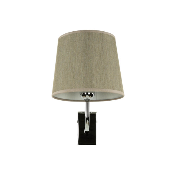 Messing Wandleuchte E27 Beige Silber elegant