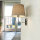 Messing Wandleuchte E27 Beige Silber elegant