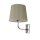 Messing Wandleuchte E27 Beige Silber elegant