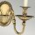 Wandleuchte Messing Stoff 2-flammig Barock Design