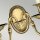 Wandleuchte Messing Stoff 2-flammig Barock Design
