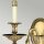 Wandleuchte Messing Stoff 2-flammig Barock Design