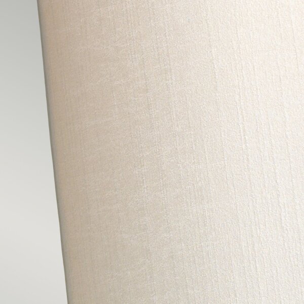 Wandlampe Up Down in Creme Chrom Stoff Kunstseide