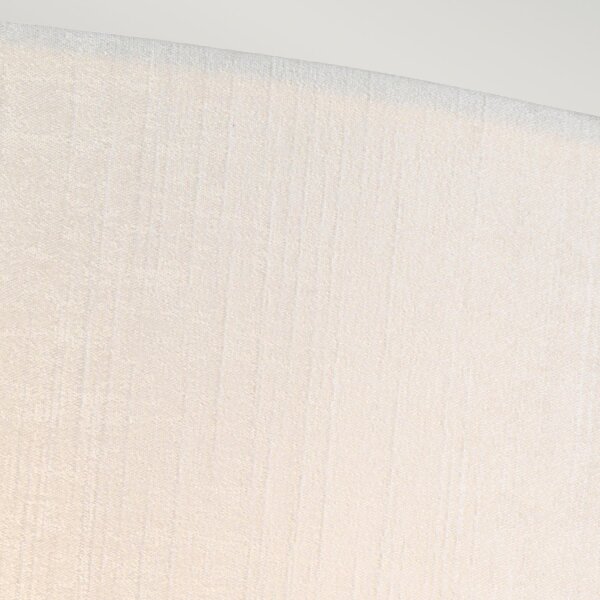 Up Down Wandlampe Stoff Creme Chrom E27 GRASTA