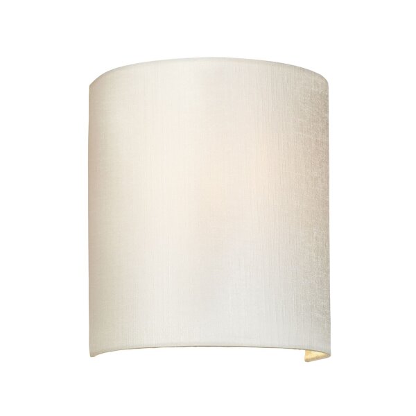 Wandlampe Stoff Up Down Creme Chrom Flur Schlafzimmer
