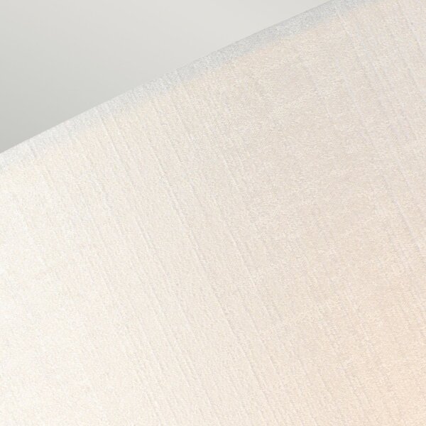 Wandlampe Stoff Up Down Creme Chrom Flur Schlafzimmer