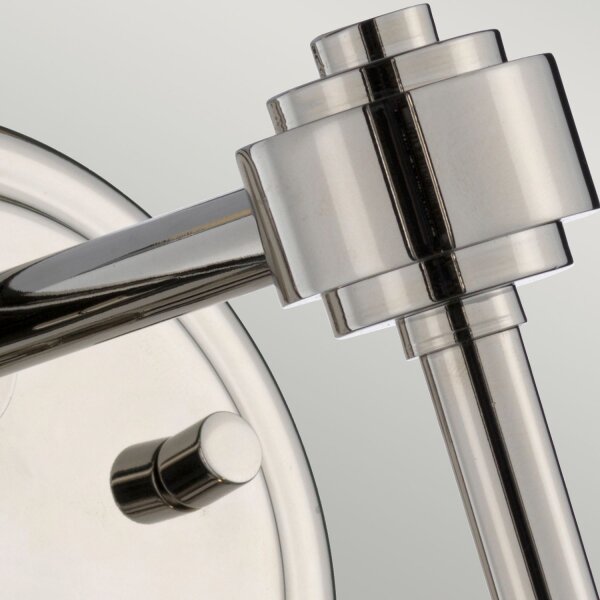 Wandlampe Kugel Schirm Grau Nickel E14 Retro Design