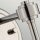 Wandlampe Kugel Schirm Grau Nickel E14 Retro Design