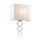 Wandlampe Up Down Creme Chrom Stoff Metall Modern