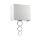Wandlampe Up Down Creme Chrom Stoff Metall Modern