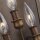 Wandleuchte innen Metall Vintage Design Messing antik