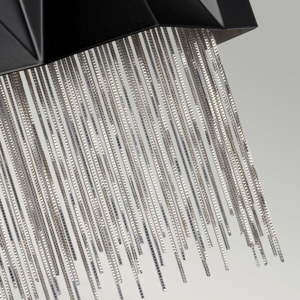 Wandlampe Modern Design in Schwarz Silber Metall