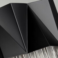 Wandlampe Modern Design in Schwarz Silber Metall