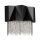 Wandlampe Modern Design in Schwarz Silber Metall