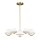 Deckenlampe Glas Metall in Messing Vintage Design