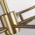 Deckenlampe Glas Metall in Messing Vintage Design