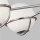 Deckenleuchte Kugel Schirm Glas Metall in Nickel Vintage