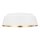 Deckenlampe Weiß Gold Ø37cm rund Modern Metall ZENU