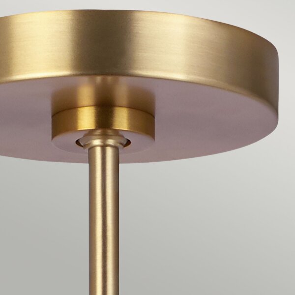 Deckenlampe Metall in Messing Ø46cm Mid Century