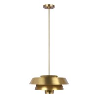 Deckenlampe Metall in Messing &Oslash;46cm Mid Century