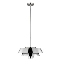 Deckenleuchte Metall in Nickel E27 &Oslash;46cm Mid Century