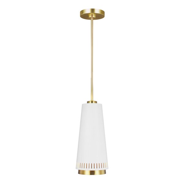 Deckenlampe Metall in Messing Weiß E27 Retro Design