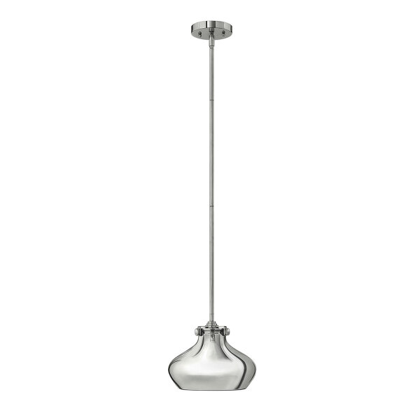 Deckenleuchte Metall in Chrom E27 Ø25cm SERENO
