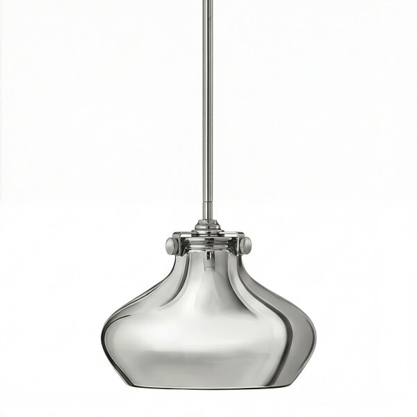 Deckenleuchte Metall in Chrom E27 Ø25cm SERENO