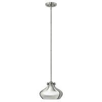 Deckenleuchte Metall in Chrom E27 &Oslash;25cm SERENO