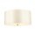 Deckenleuchte rund 46 cm Stoff in Creme Messing
