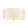 Deckenleuchte Creme Chrom rund Ø56cm blendarm