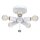 Deckenleuchte Creme Chrom rund Ø56cm blendarm