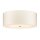 Deckenlampe groß rund 66 cm Stoff in Creme Messing