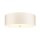 Deckenlampe Stoff groß rund Ø76cm in Creme Messing