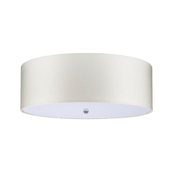 Deckenlampe Schlafzimmer Wohnzimmer Creme Chrom