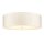 Deckenlampe groß rund 86 cm Stoff in Creme Chrom
