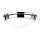 Deckenlampe Weiß Chrom rund Ø32cm E27 Glas Metall