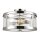Deckenlampe Metall Glas in Nickel rund innen FLOR