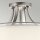 Deckenlampe Weiß Zinn antik Glas Leinen Metall CANELADO