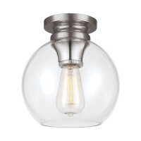 Deckenlampe Glas Metall Kugelschirm &Oslash;22cm E27 FINYA