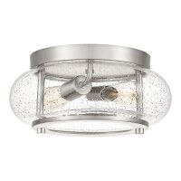 Deckenleuchte Glas Metall Ø30,5cm rund Industrie...